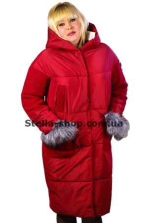 Комбинированное пальто красное варенная шерсть. Daki. 230 Комбинированное удлиненное пальто красного цвета. Комбинация из варенной шерсти и балони.