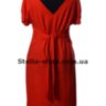 Платье лен, Love vita, красное удлиненное - Платье лен, Love vita, красное удлиненное
