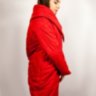 Демисезонная куртка удлиненная красная. Tongoi M1910 - Демисезонная куртка удлиненная красная. Tongoi M1910