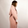 Пальто удлиненное розового цвета - Пальто удлиненное розового цвета