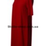 Платье однотонное, большие размеры, красное - Платье однотонное, большие размеры, красное