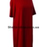 Платье однотонное, большие размеры, красное - Платье однотонное, большие размеры, красное