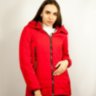 Демисезонная куртка красная. 8028 - Демисезонная куртка красная. 8028