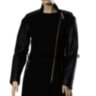 Пальто черное Emass комбинированное - Пальто черное Emass комбинированное