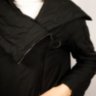 Демисезонная куртка удлиненная черная. Tongoi M1910 - Демисезонная куртка удлиненная черная. Tongoi M1910