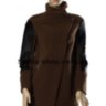Пальто коричневое Emass комбинированное - Пальто коричневое Emass комбинированное