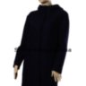 Пальто варенка синего цвета с капюшоном. Albanto - http://stella-shop.com.ua/category/zhenskaya-odezhda/palto/