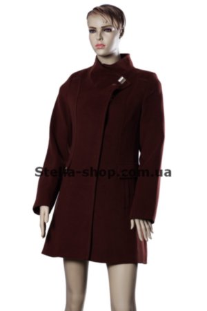 Пальто Арабика коричневое с поясом Пальто красного цвета с поясом и вязанным шарфом. Приталенное