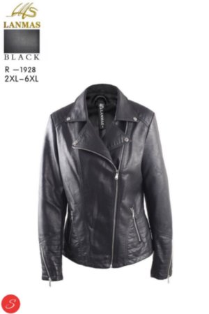 Куртка кожзам черная большие размеры косуха. Lanmas 1928 