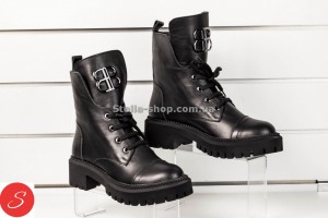 Ботинки Mario Muzi черные 6312 Ботинки черные кожаные. Евро зима. Фирма обуви Mario Muzi