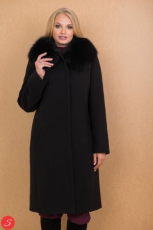Пальто зима с натуральным мехом. Granis 21 Зимнее удлиненное женское пальто с натуральным песцовым мехом.