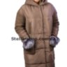 Комбинированное пальто бежевое варенная шерсть. Daki. 230 - Комбинированное пальто бежевое варенная шерсть. Daki. 230