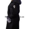 Комбинированное пальто черное, варенная шерсть. Daki. 230 - Комбинированное пальто черное, варенная шерсть. Daki. 230